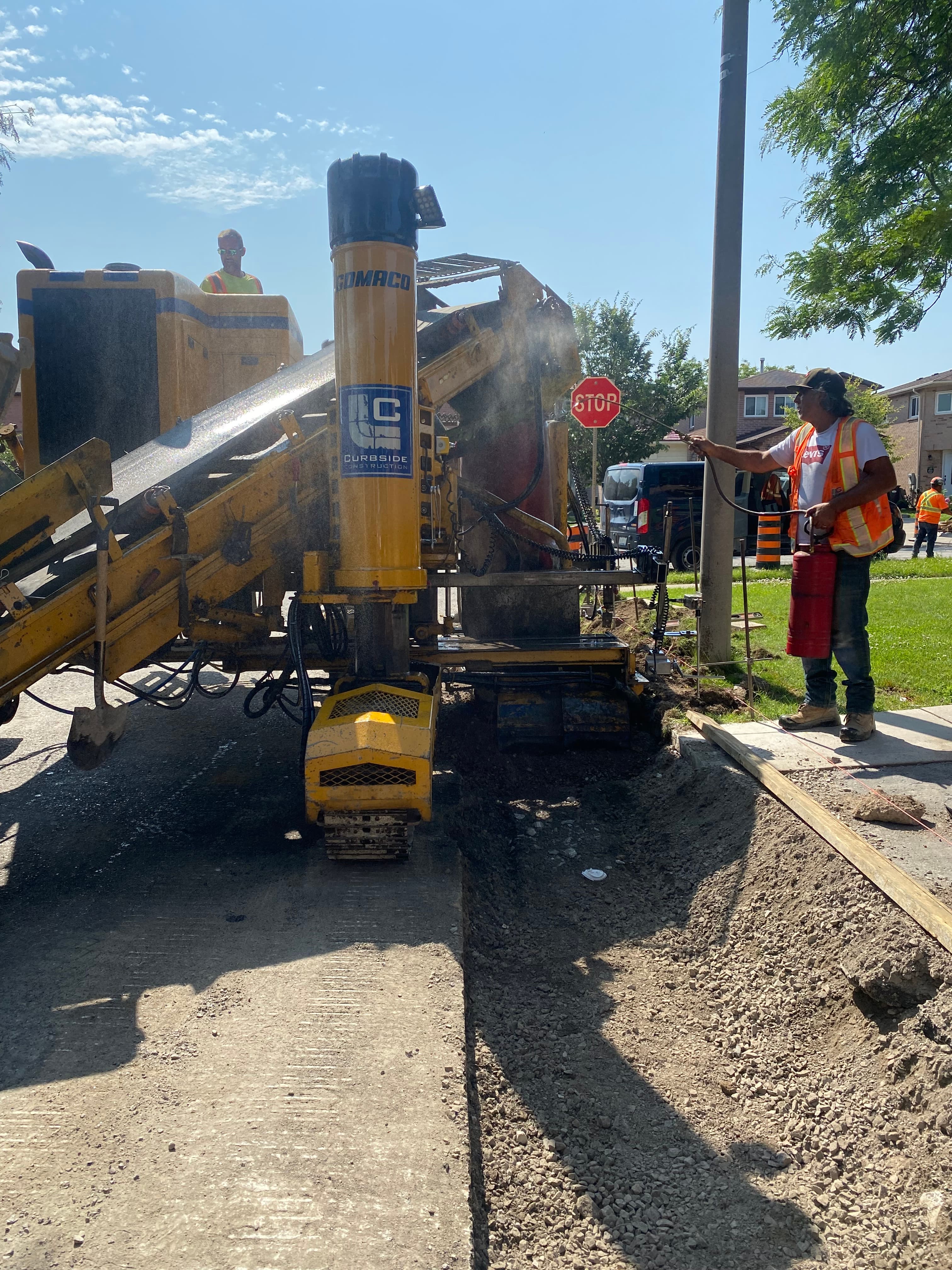 Curb and sidewalk project management services